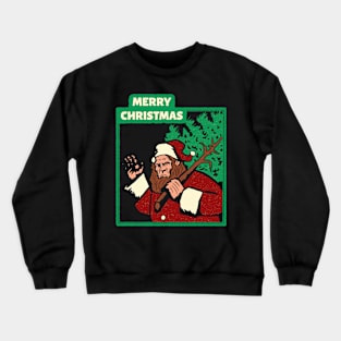 Merry Christmas - Sasquatch Bigfoot Christmas Crewneck Sweatshirt